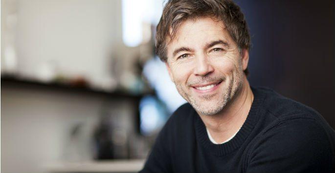 middle aged man smiling
