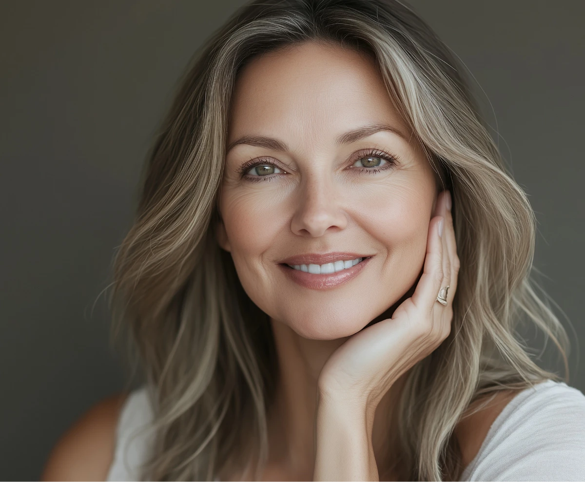 beautiful woman with smooth skin